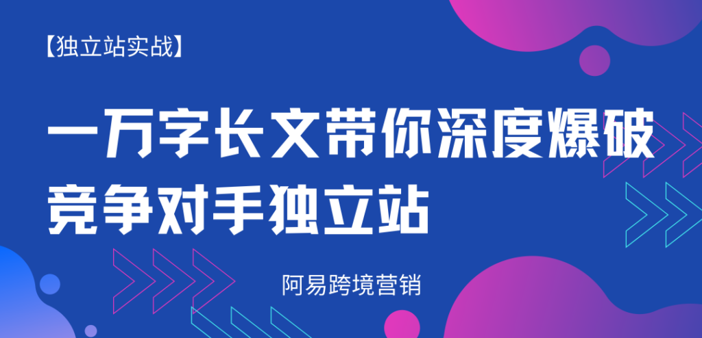 一万字长文带你深度爆破竞争对手独立站